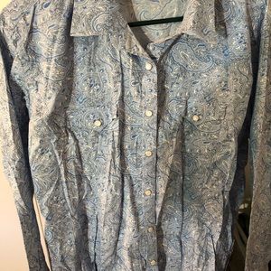 Plus size western ladies blouse